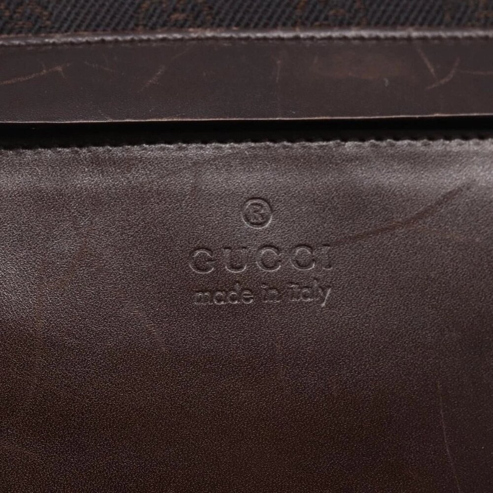 GUCCI GG Canvas Tote Bag Brown Silver 34339 Auth 149975 - Picture 10 of 16